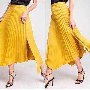 Satin Pleat Skirt